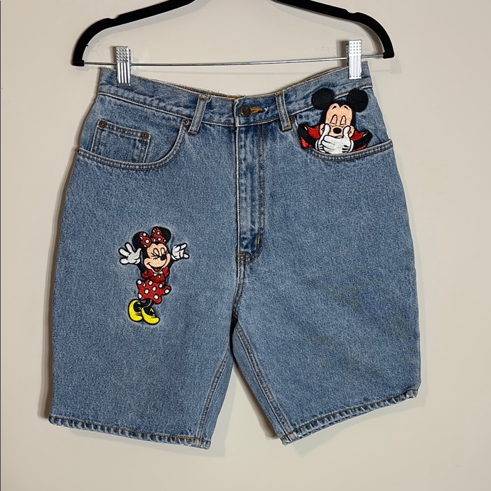 Vintage Disney Mickey & Minnie Jean Shorts